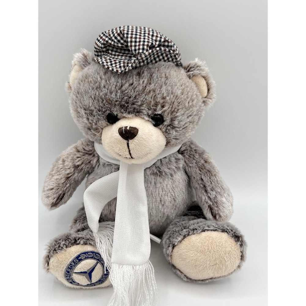 Mercedes Benz Teddy Bear Plush 10" Scarf Hat Creature Comfort Toys Stuffed Anima